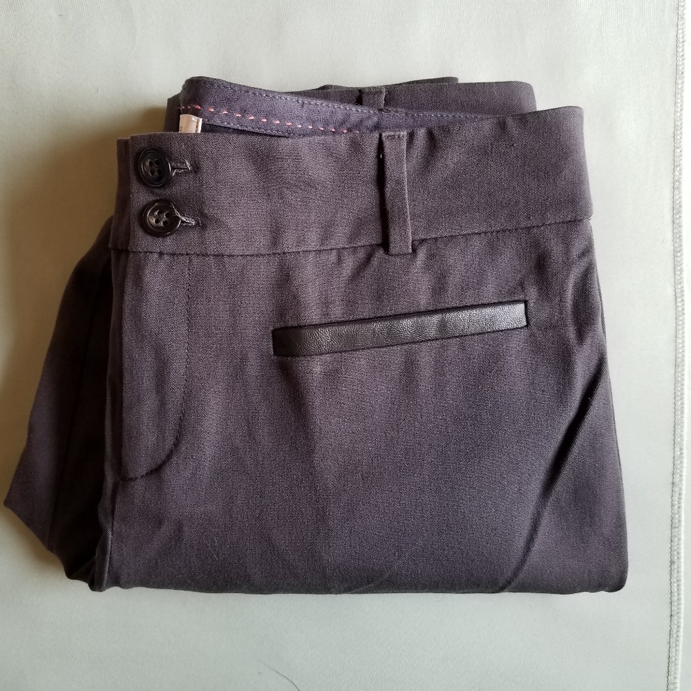 Anthropologie Gray Essential Slim Pant size 8